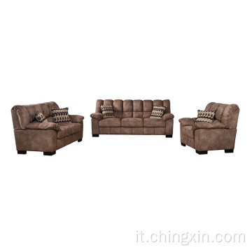 Set di divani componibili Mobili per divani in tessuto da soggiorno